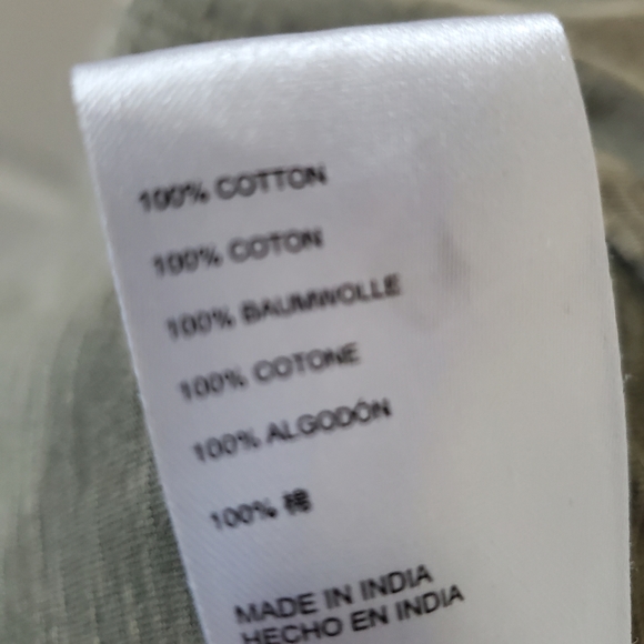 Anthropologie Pilcro Sage Green Distressed Cotton Short Sleeve T Shirt Women's S - Picture 5 of 7